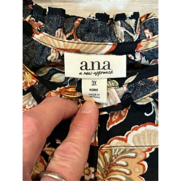 a.n.a.  plus size blouse size 3X - Picture 7 of 10